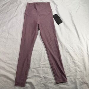 Five Dancewear Youth XL High‎ Waisted Heathered Mauve Purple Leggings USA Made